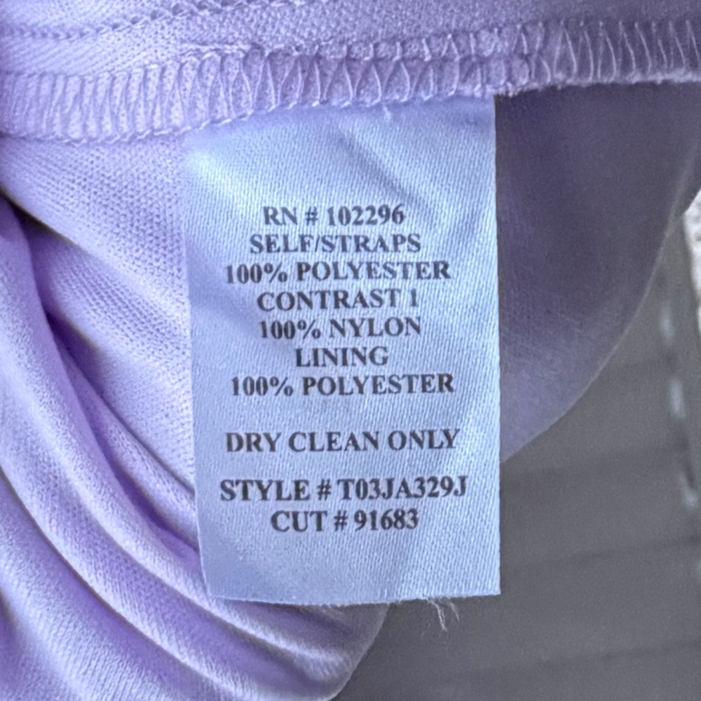 🆕 NEXT/UP Lavender Swiss Dot Tiered Tulle Maxi Dress Size 11/12 Prom Formal Gown - Picture 16 of 16